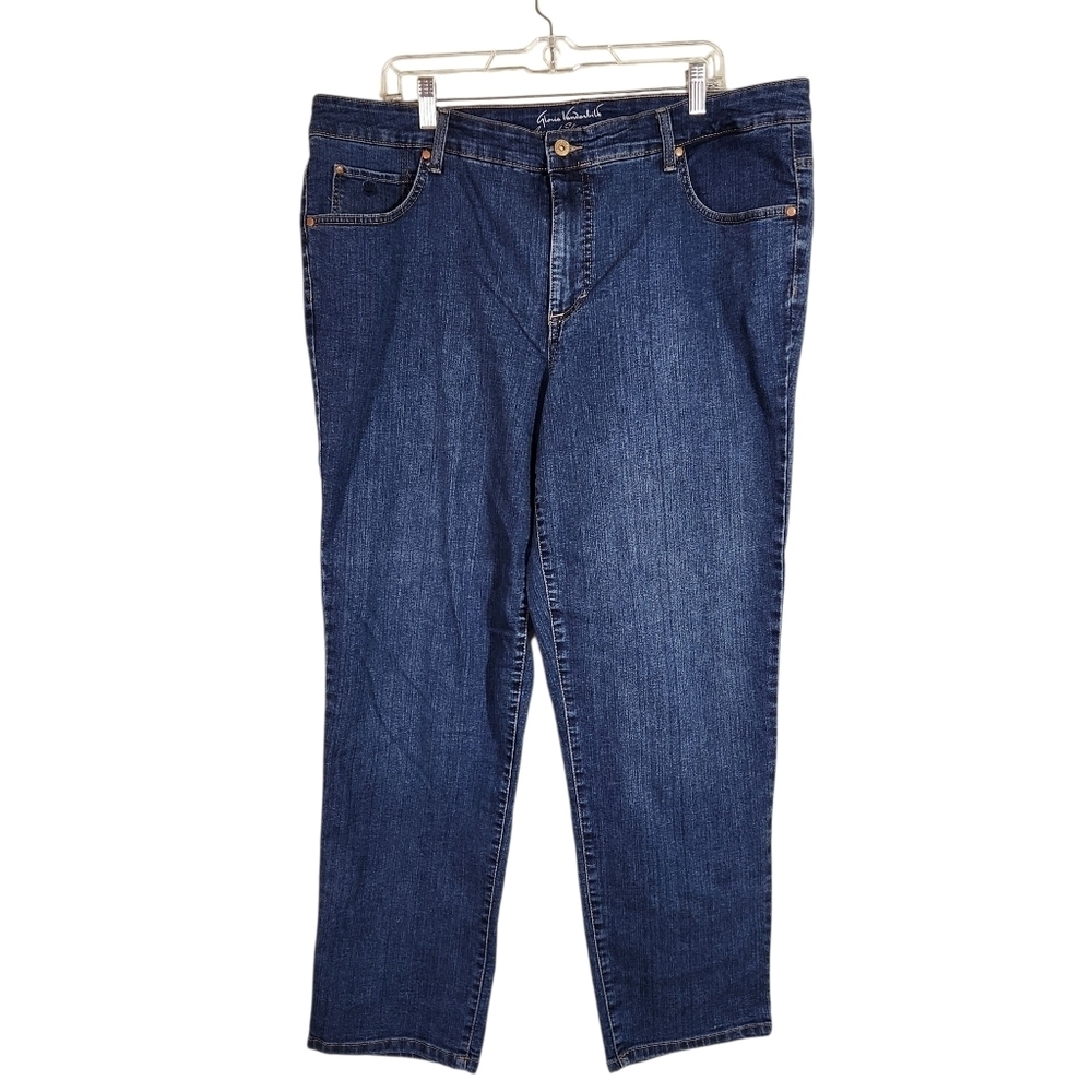 Gloria Vanderbilt Straight Blue Jeans, Sz 12